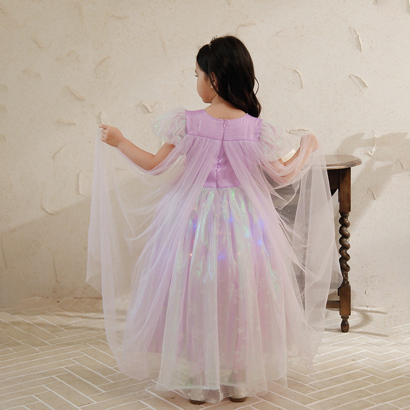 Vestido Infantil De Princesa Lantejoulas