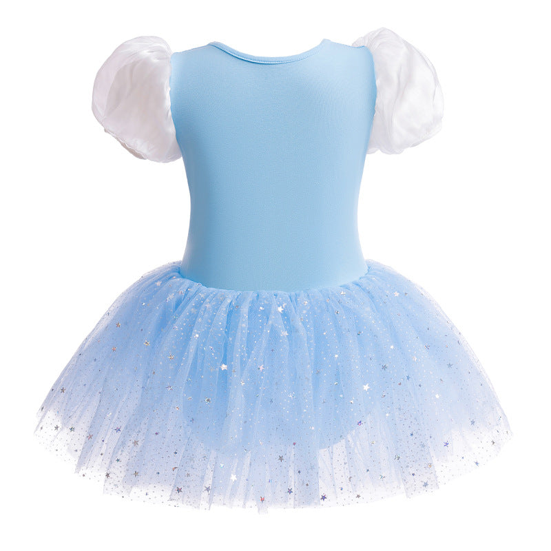 Vestido Infantil Azul Princesa