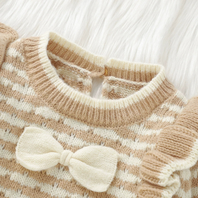 Macacão Infantil Tricô Lacinho