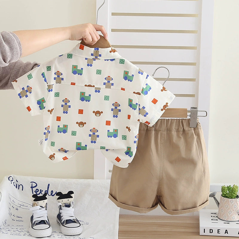 Conjunto Infantil Masculino Ursinho Gravatinha