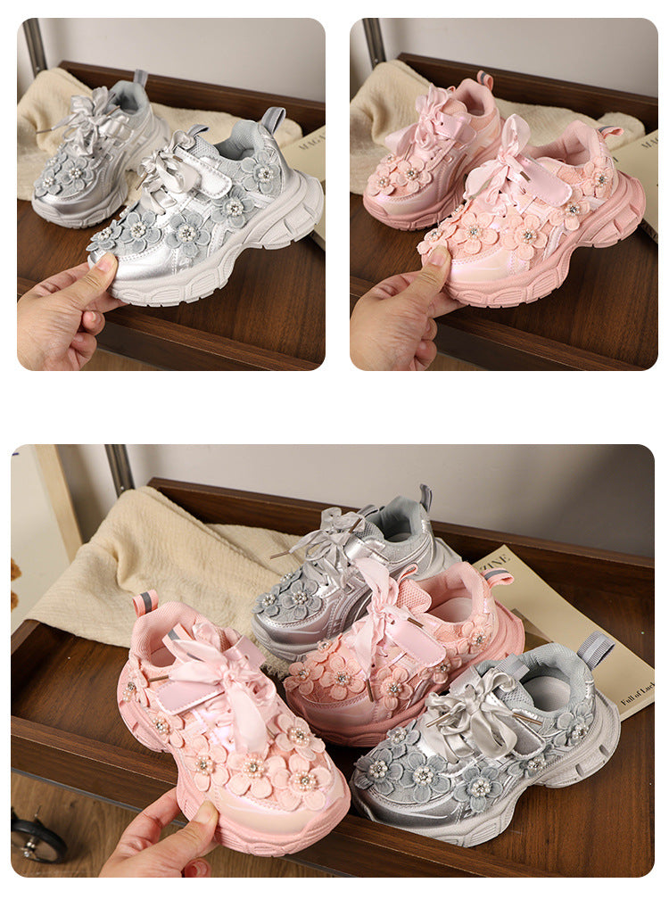 Tênis Infantil Feminino Florzinhas