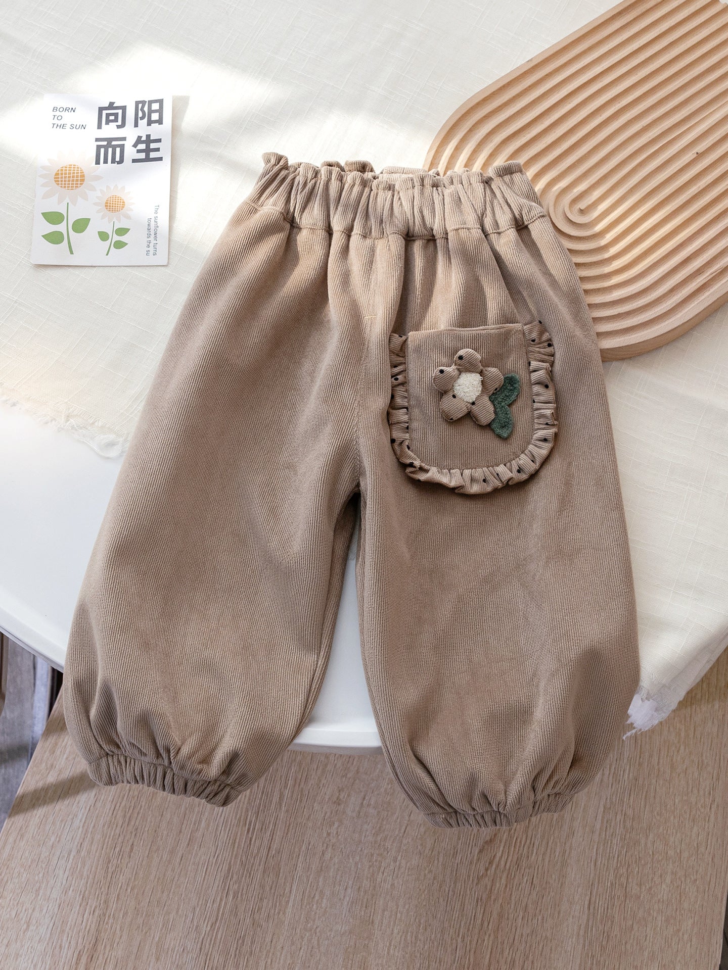 Calça Infantil Feminina Bolso Florzinha