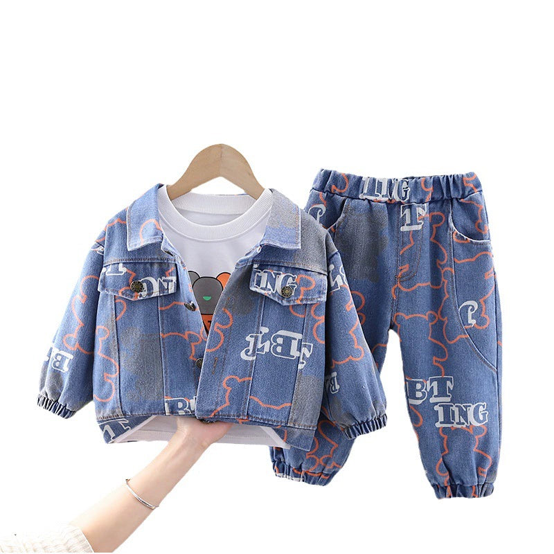Conjunto Infantil Jeans 3 Peças