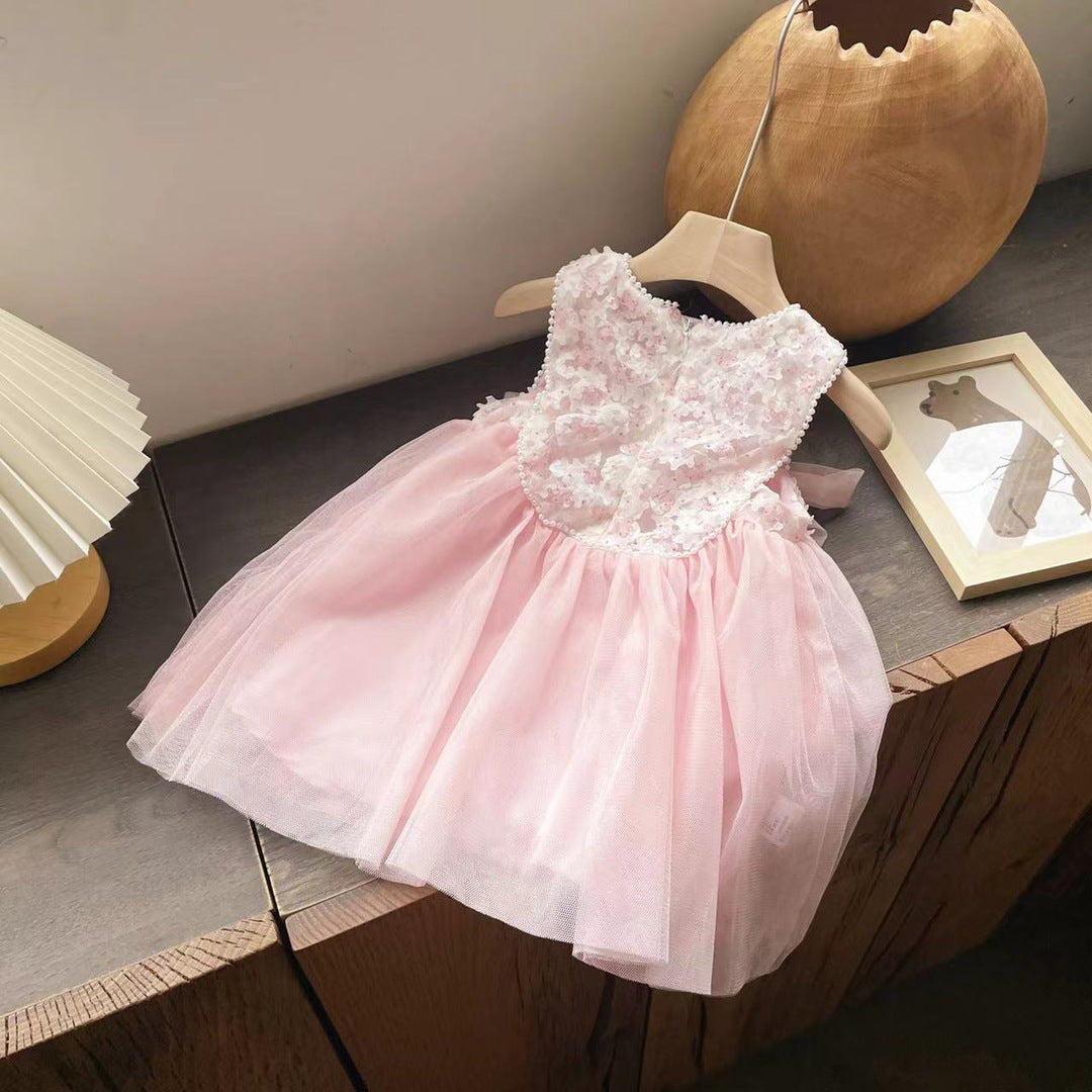 Vestido Infantil Tule Lacinhos