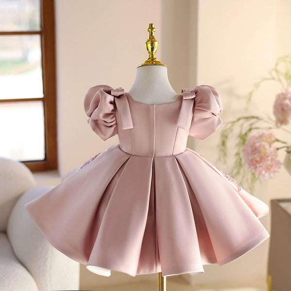 Vestido Infantil De Festa Bufante Rosas
