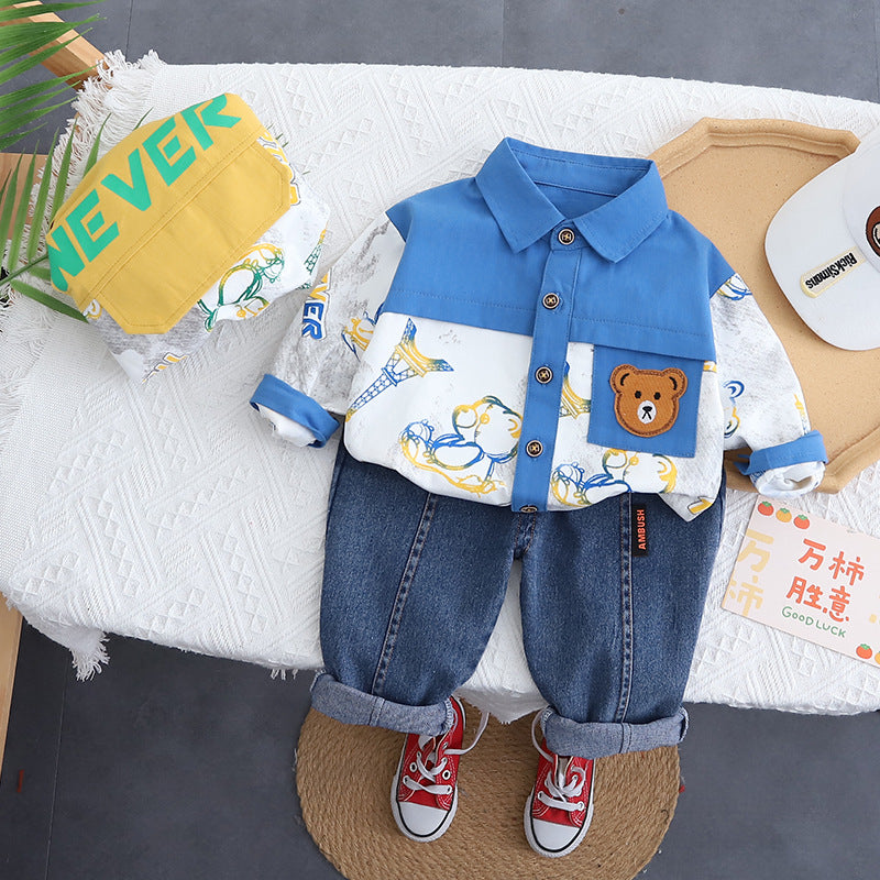 Conjunto Infantil Ursinho e Jeans