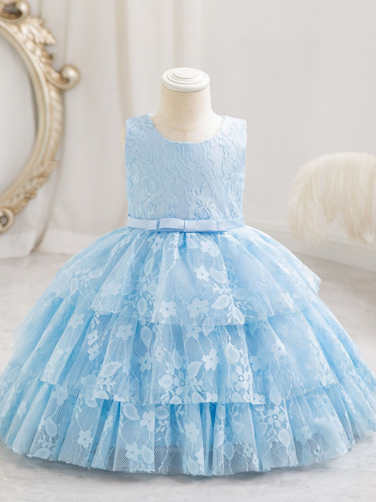 Vestido De Festa Infantil Rendado