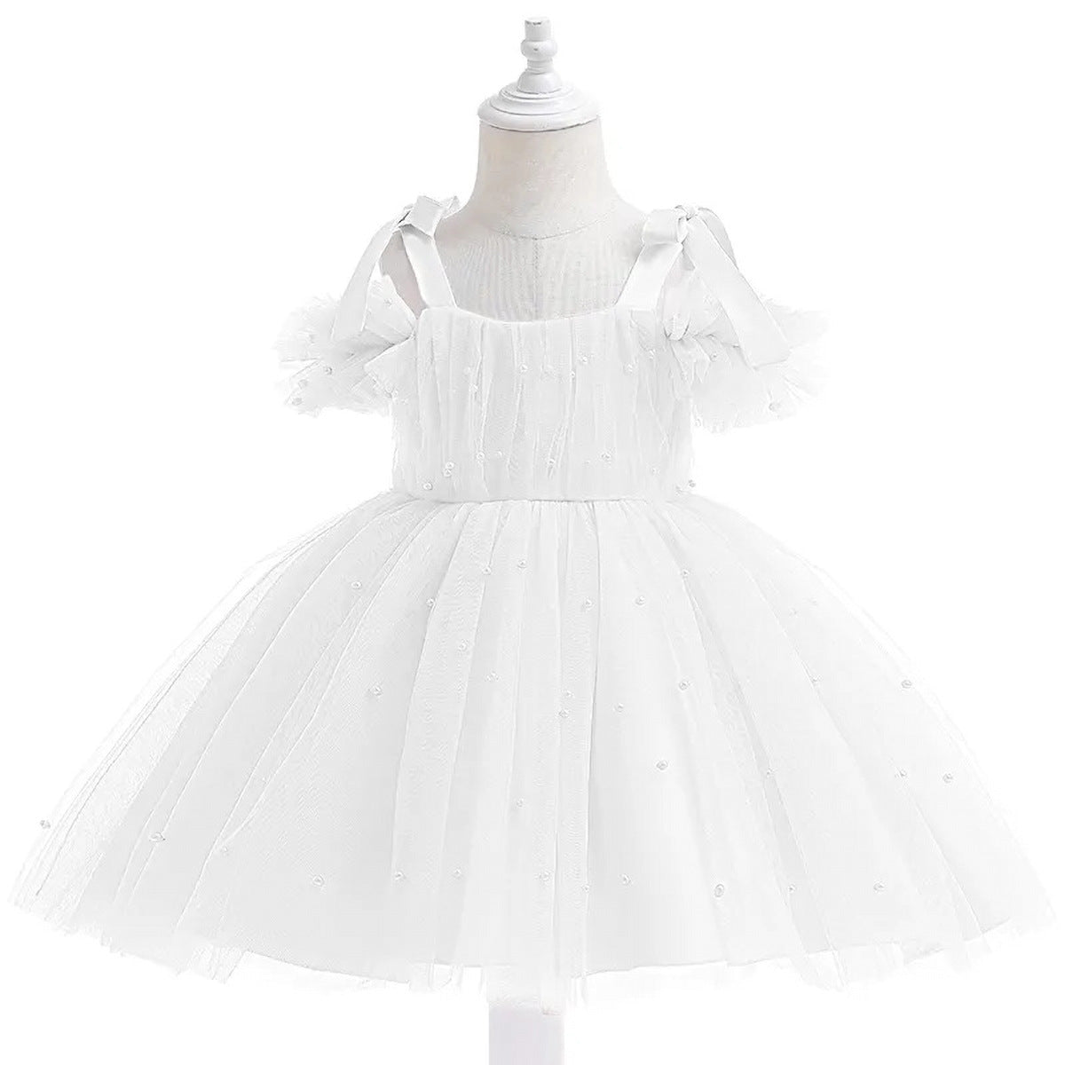 Vestido de Festa Infantil Pérolas