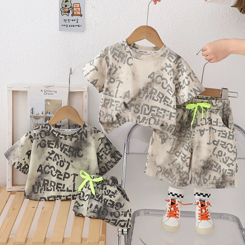 Conjunto Infantil Masculino Letras