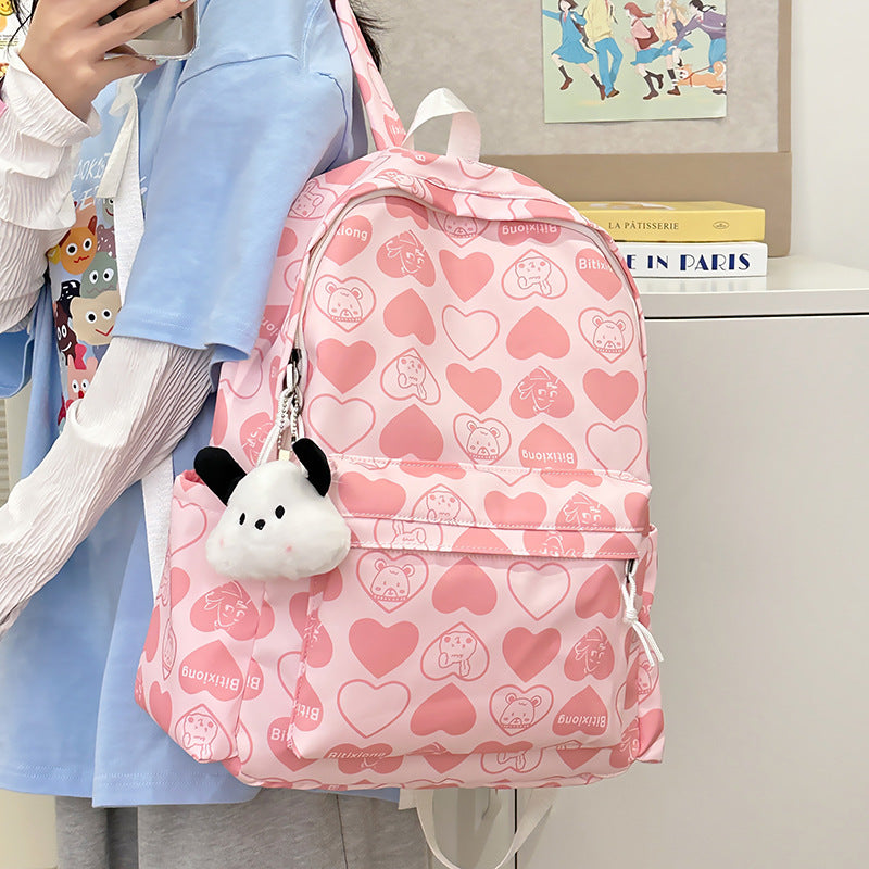 Mochila Infantil Coraçõeszinhos