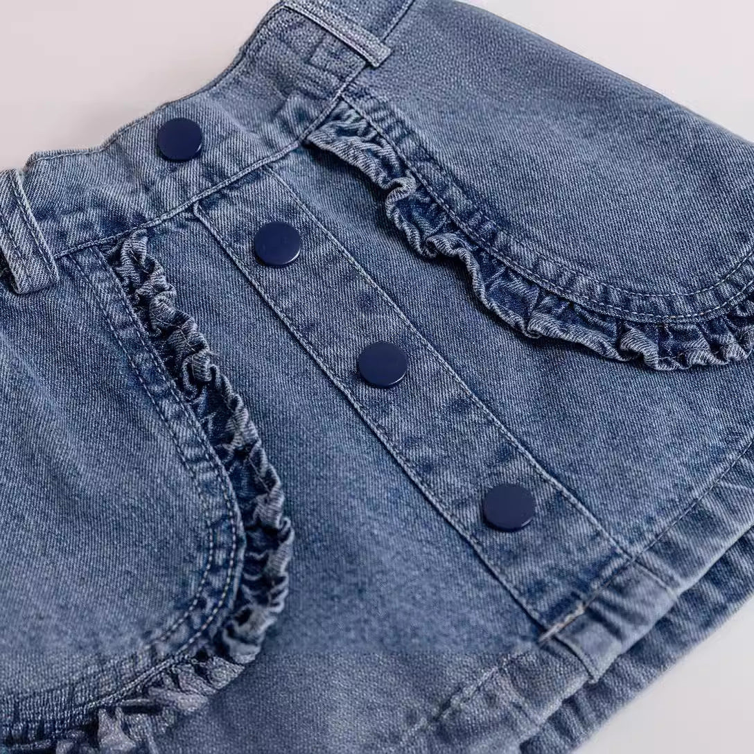 Saia Infantil Jeans Botõezinhos