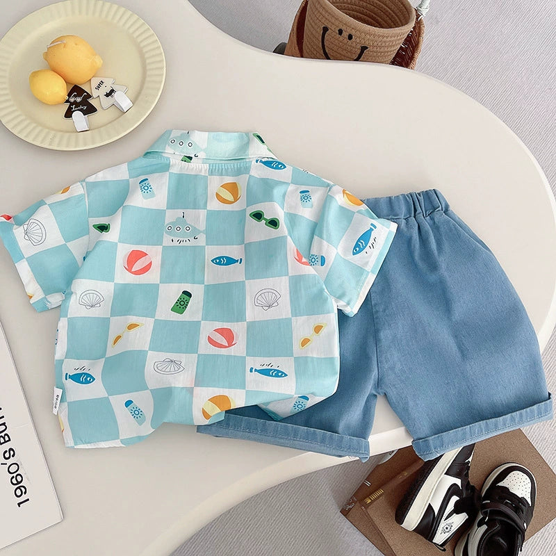 Conjunto Infantil Baleia e Jeans