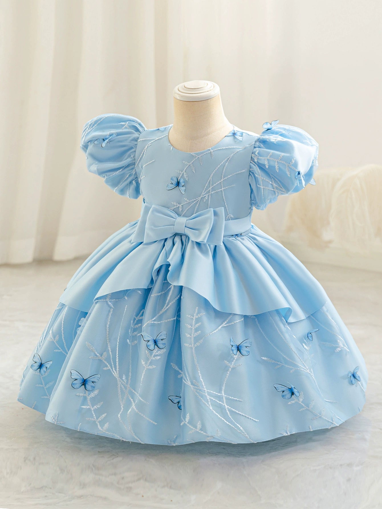 Vestido De Festa Infantil Laço Borboletinhas