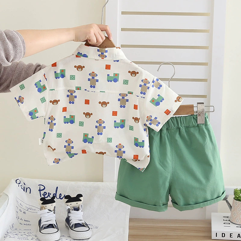 Conjunto Infantil Masculino Ursinho Gravatinha