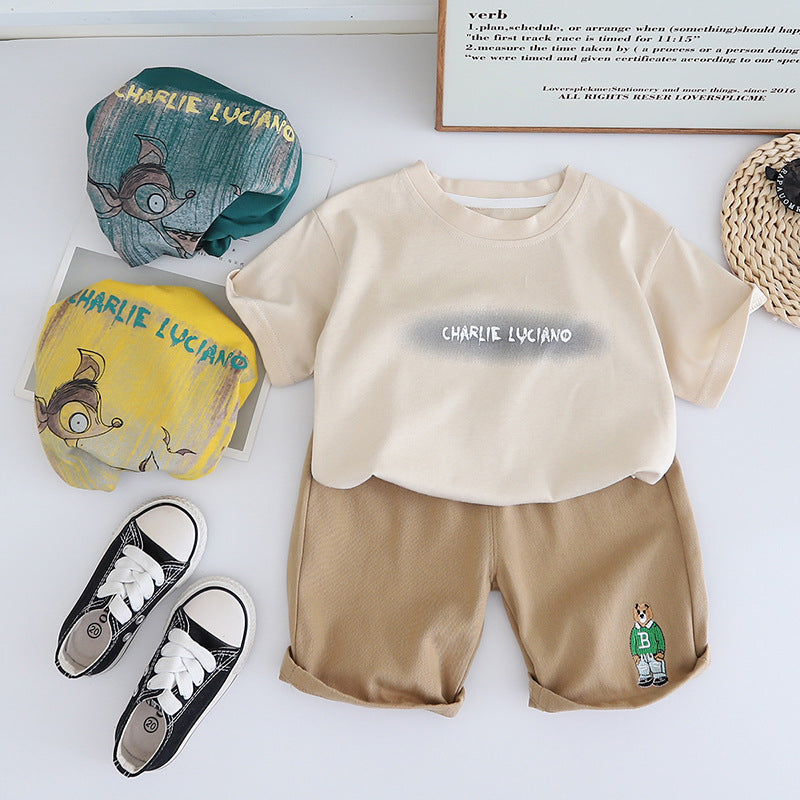 Conjunto Infantil Masculino Verão Bichinho