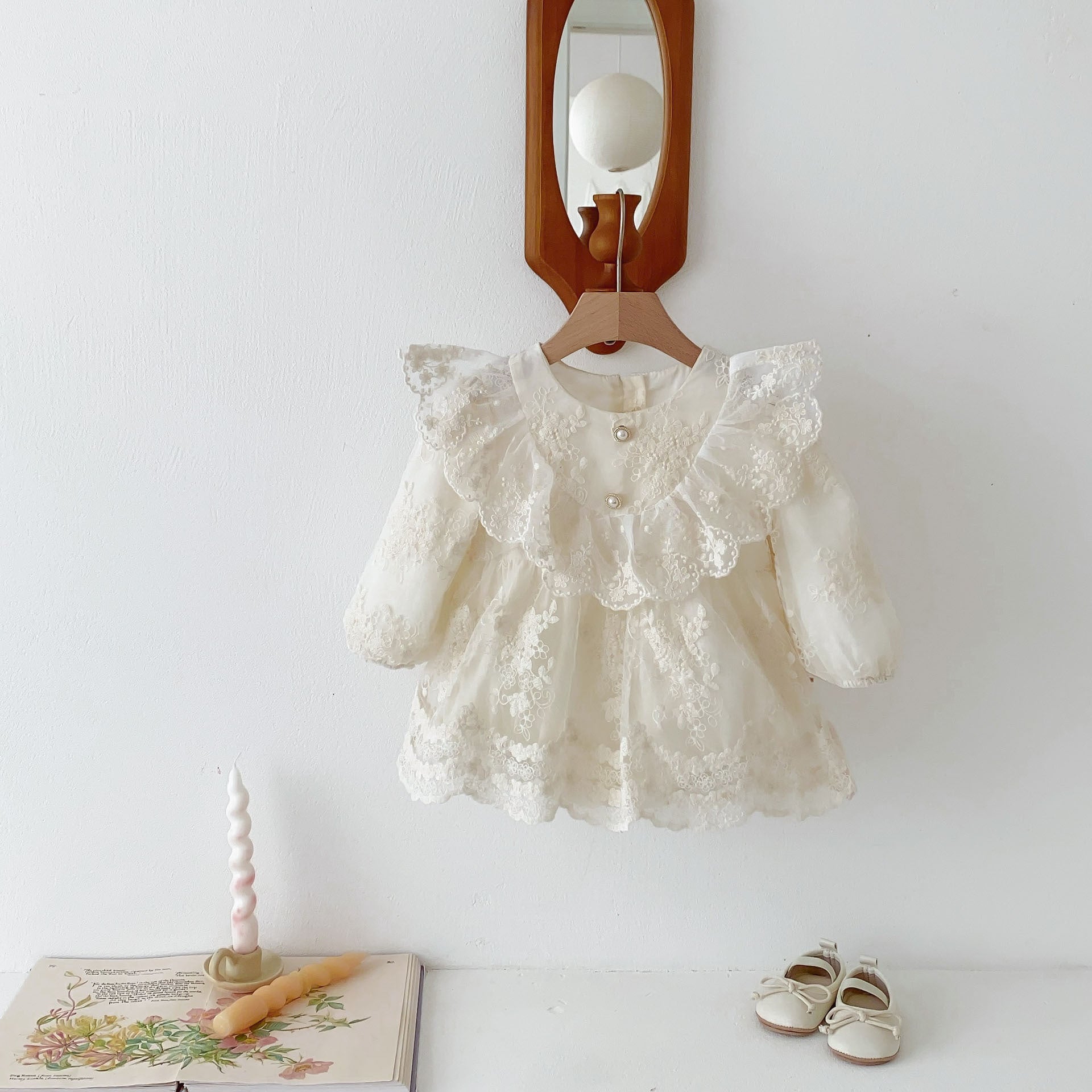 Vestido Infantil Feminino Renda Floralzinho