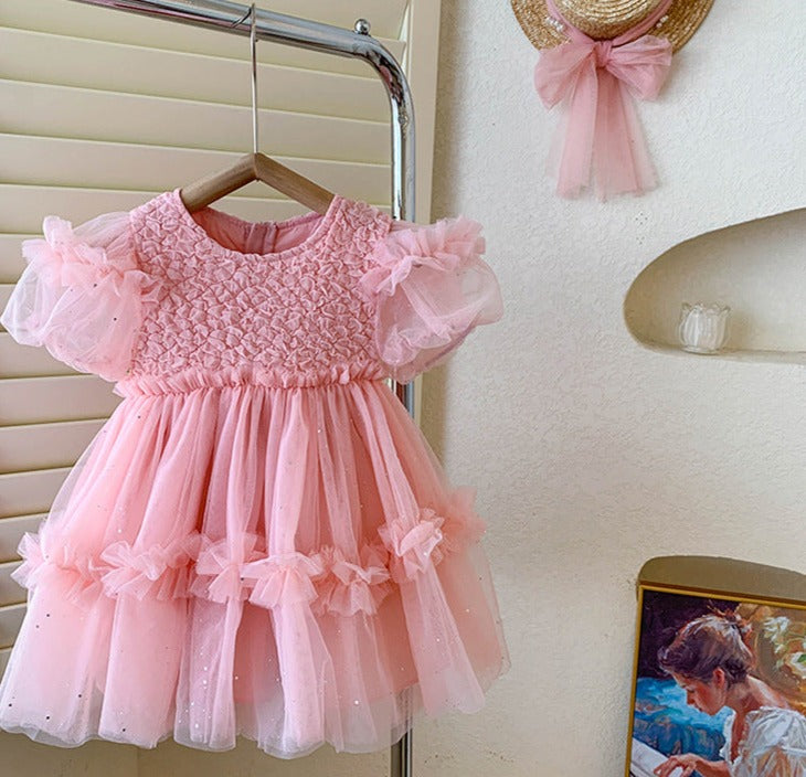 Vestido Infantil De Festa Tule Bufante