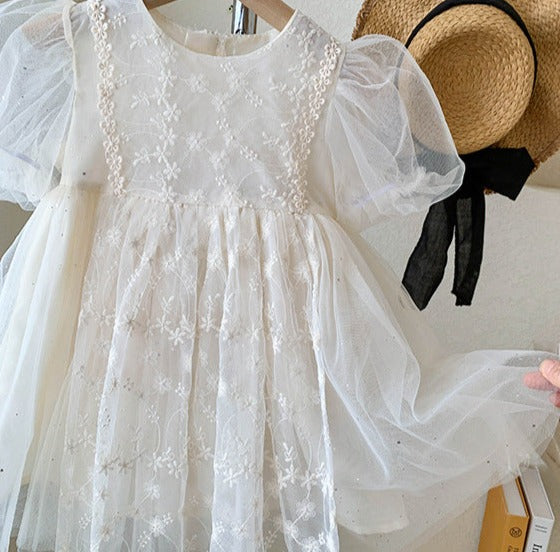 Vestido Infantil Renda Florzinhas