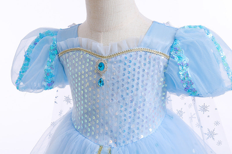 Vestido Infantil Princesa Frozen