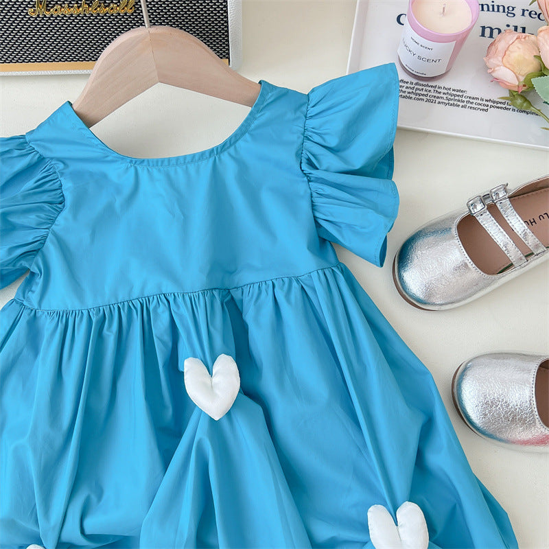 Vestido Infantil Verão Coraçõezinhos