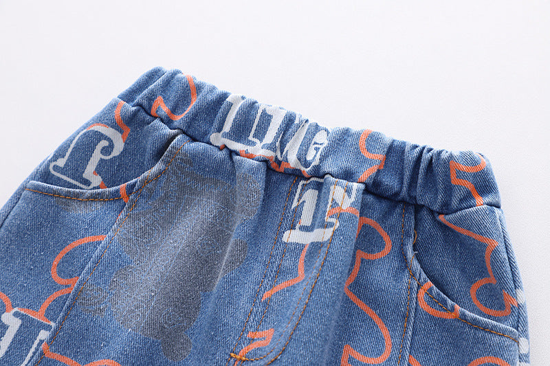 Conjunto Infantil Jeans Ursinhos 3 Peças