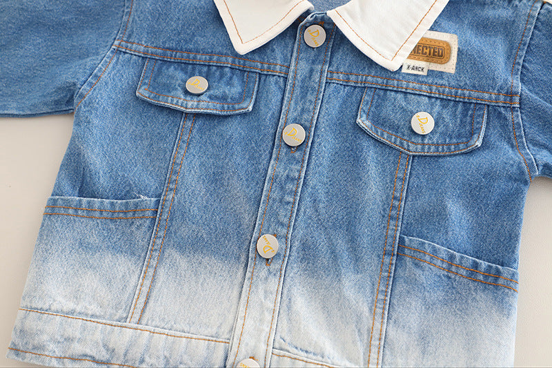 Conjunto Infantil Masculino Jeans 3 Peças