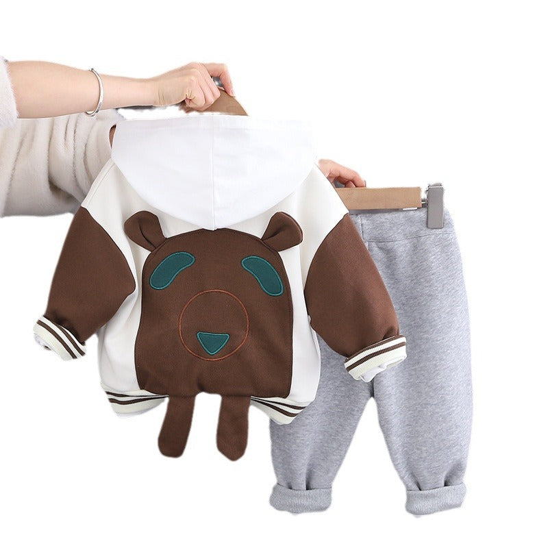 Conjunto Infantil Masculino Ursinho 3 Peças