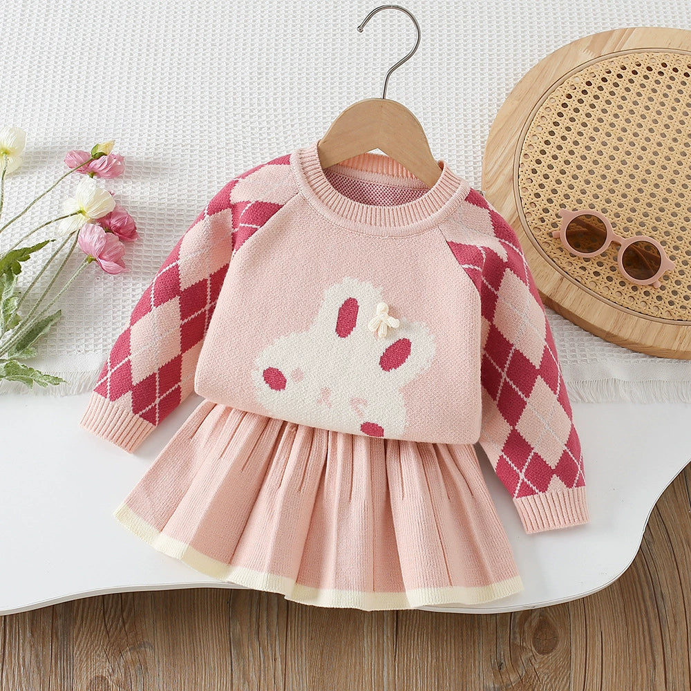Conjunto Infantil Tricô Coelhinho