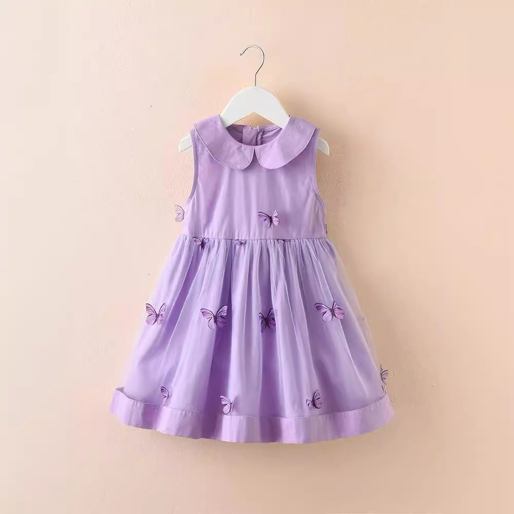 Vestido Infantil Roxo Borboletinhas