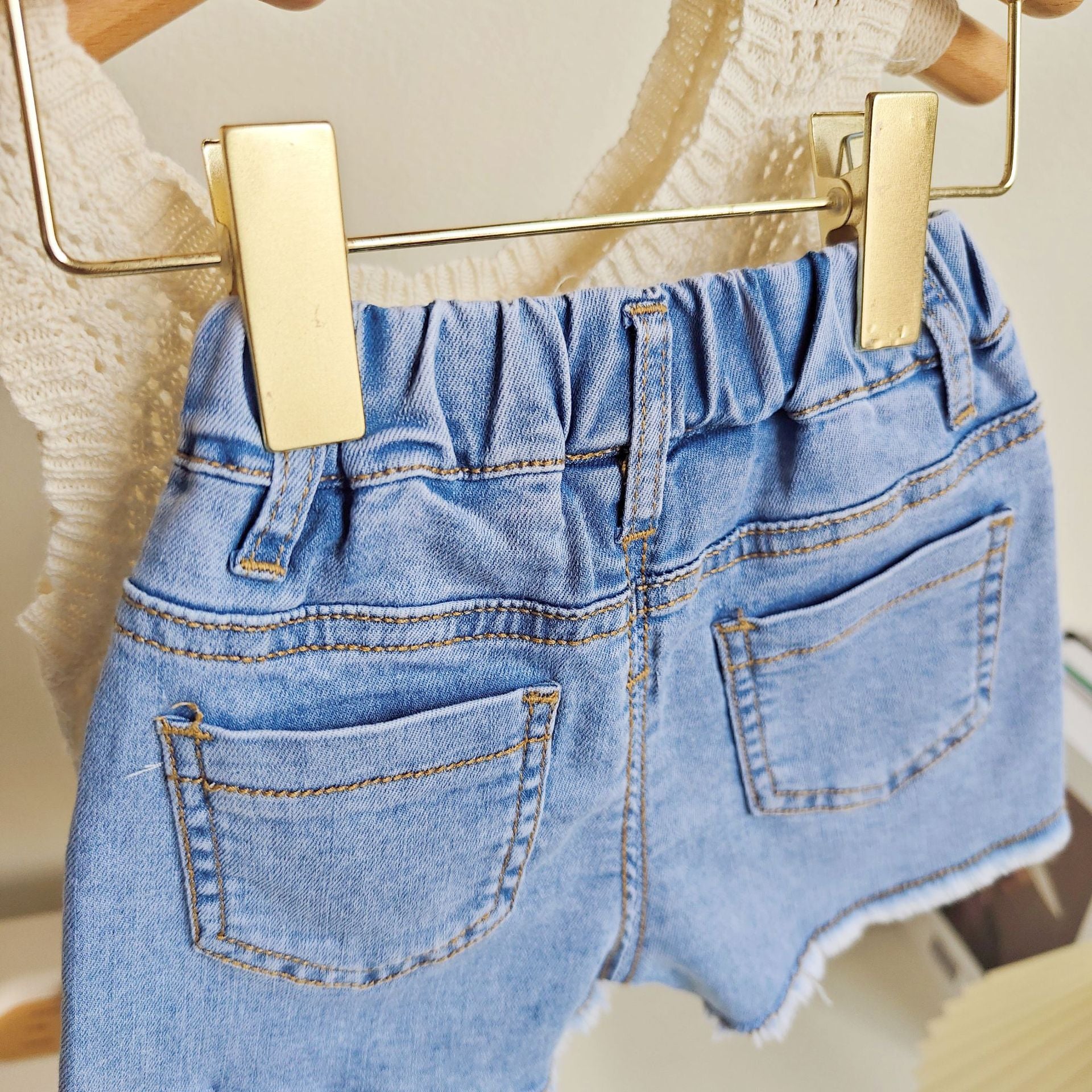 Shorts Infantil Feminino Jeans Coloridinho