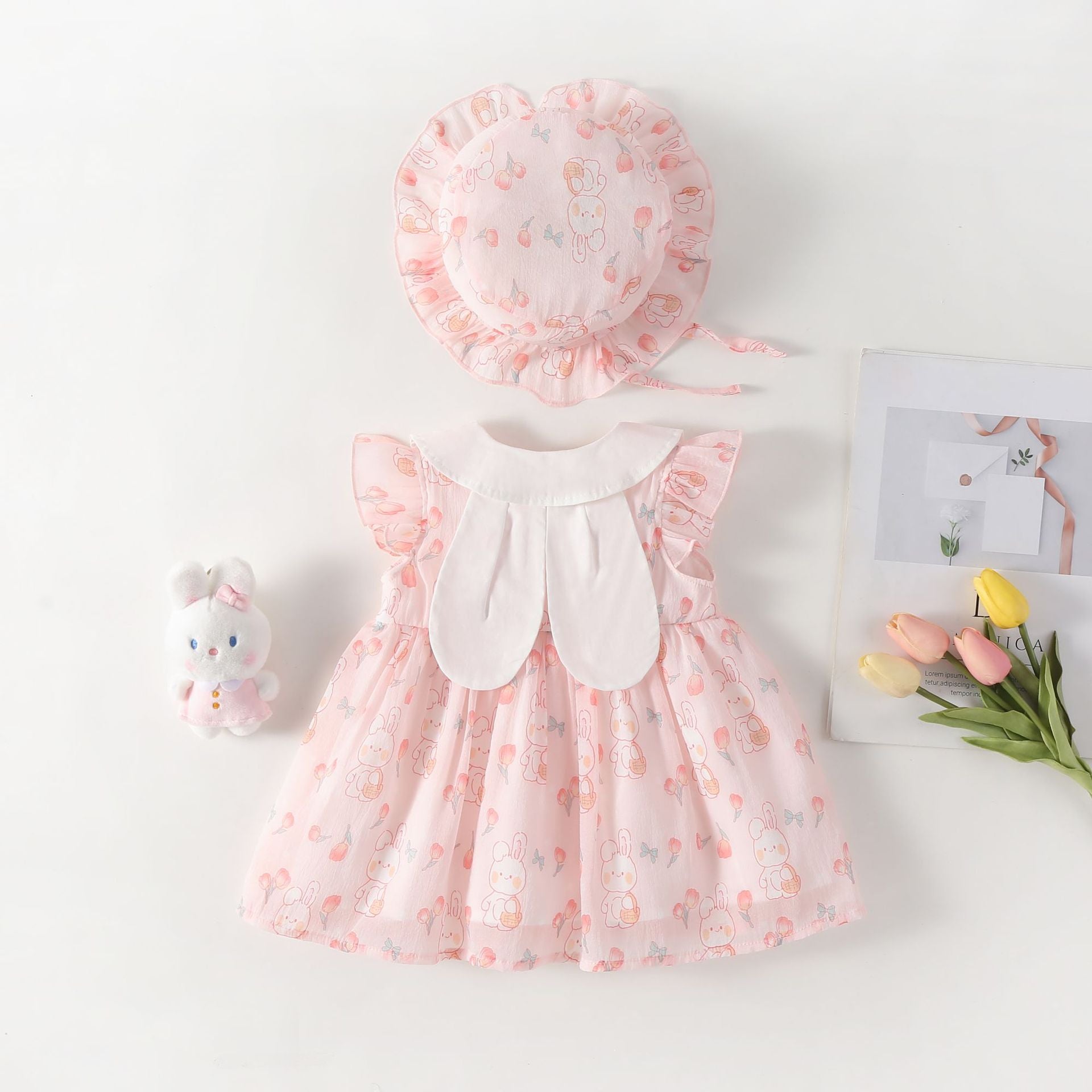 Vestido Infantil Verão Coelhinhos