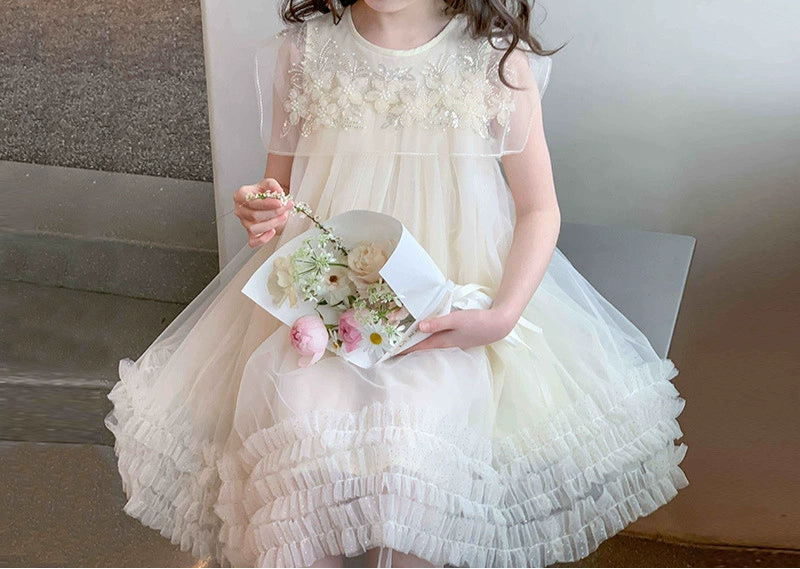 Vestido Infantil Gola Florzinhas