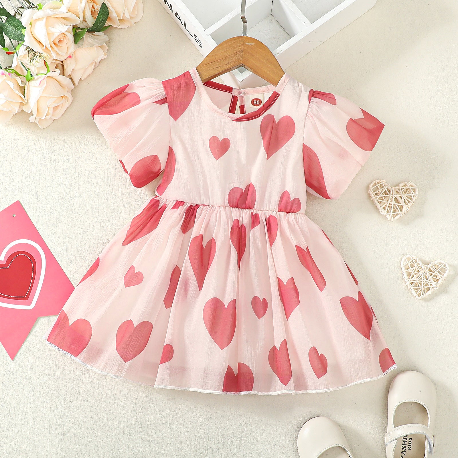 Vestido Infantil Coraçõeszinhos