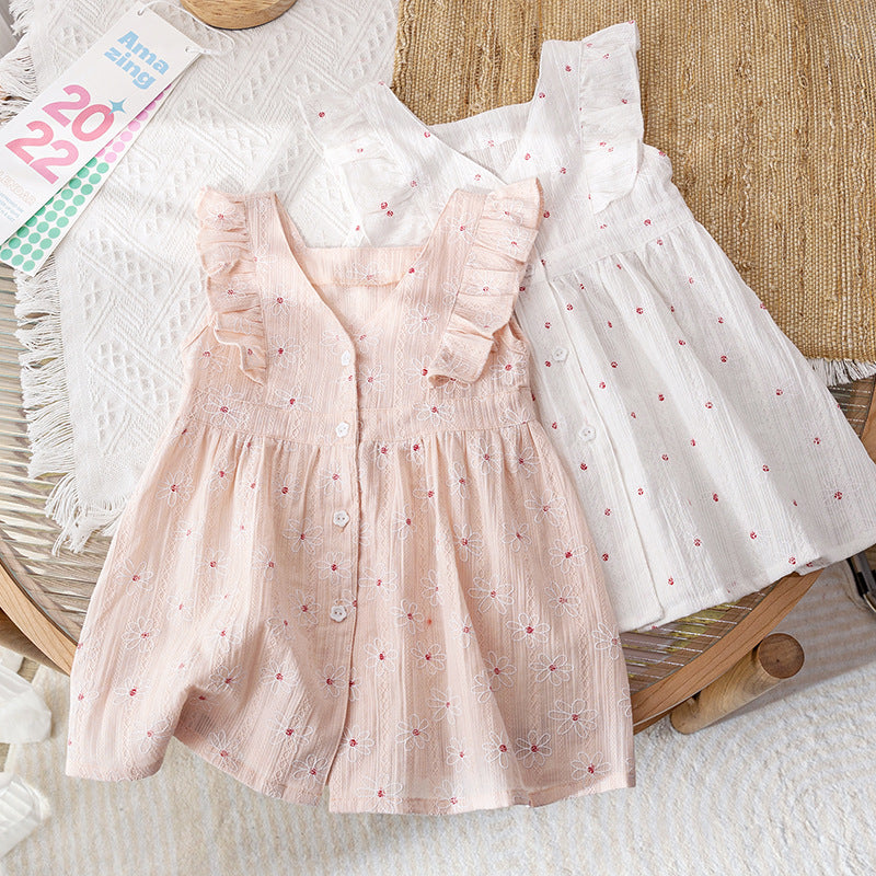 Vestido Infantil Verão Florzinhas