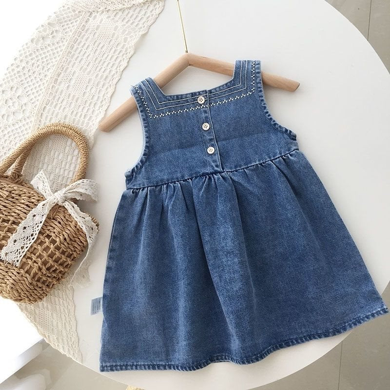 Conjunto Infantil Bordado e Jeans