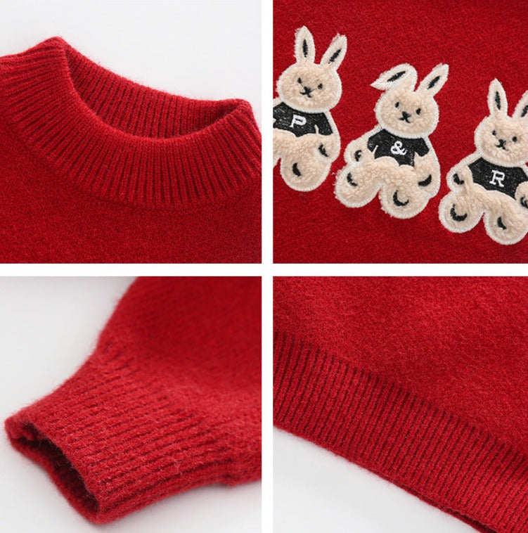 Blusa Infantil Inverno Coelhinhos