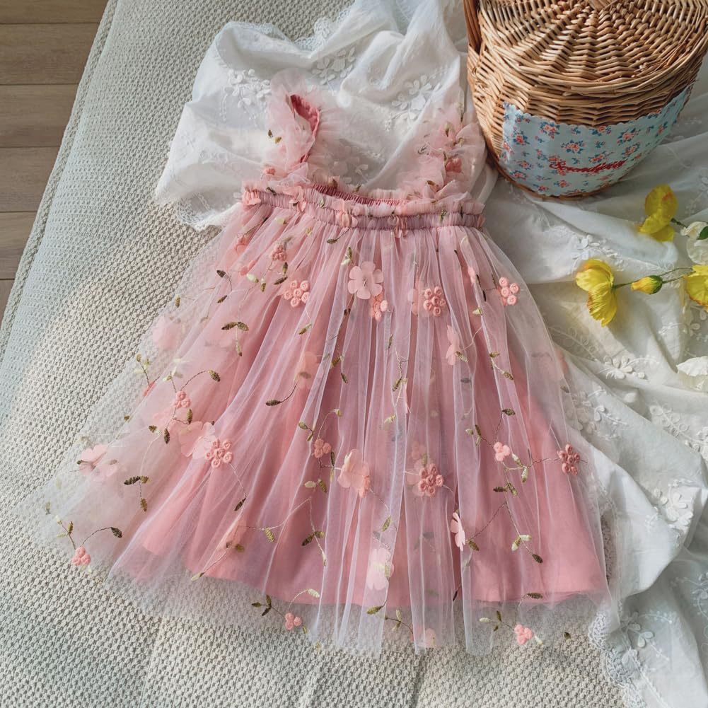 Vestido Infantil Florzinhas Tule