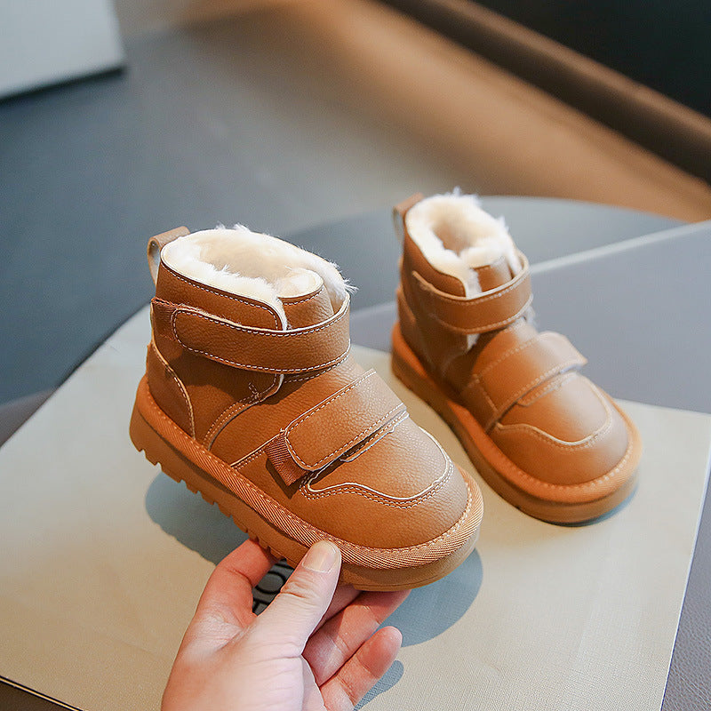 Bota Infantil Peludinha Velcro