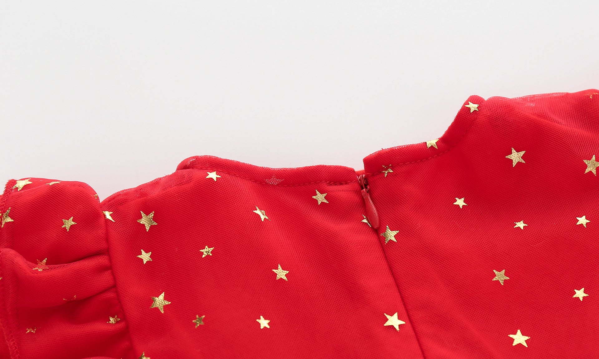 Vestido Infantil Vermelho Estrelinhas