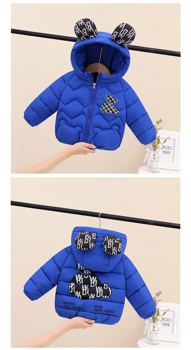 Jaqueta Infantil Puffer Ursinhos Orelhinhas