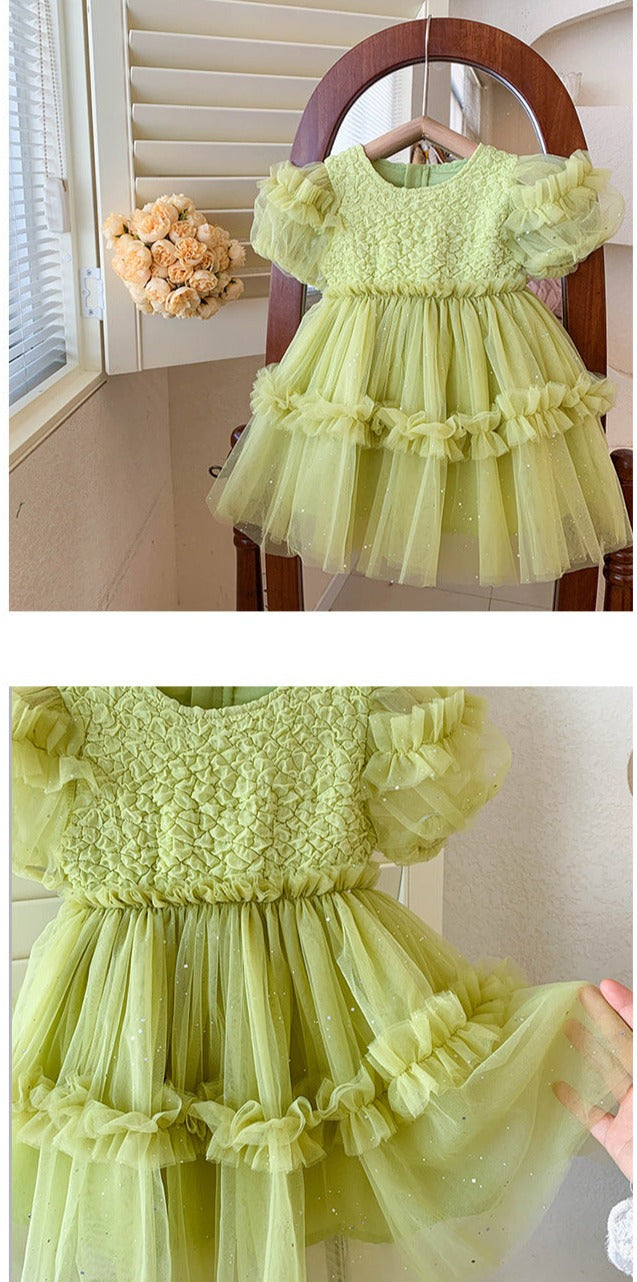 Vestido Infantil De Festa Tule Bufante