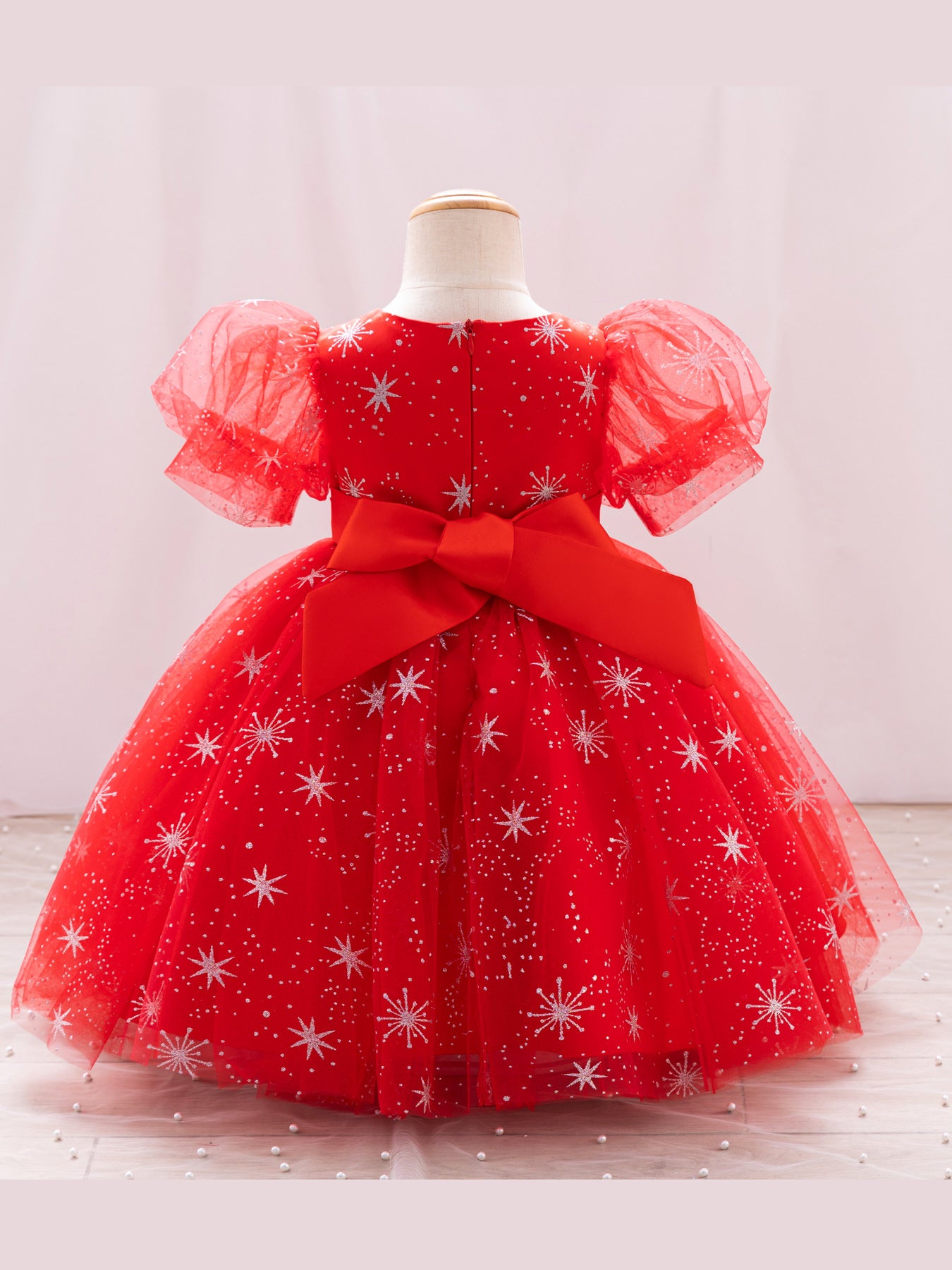 Vestido Infantil Natal Brilhante