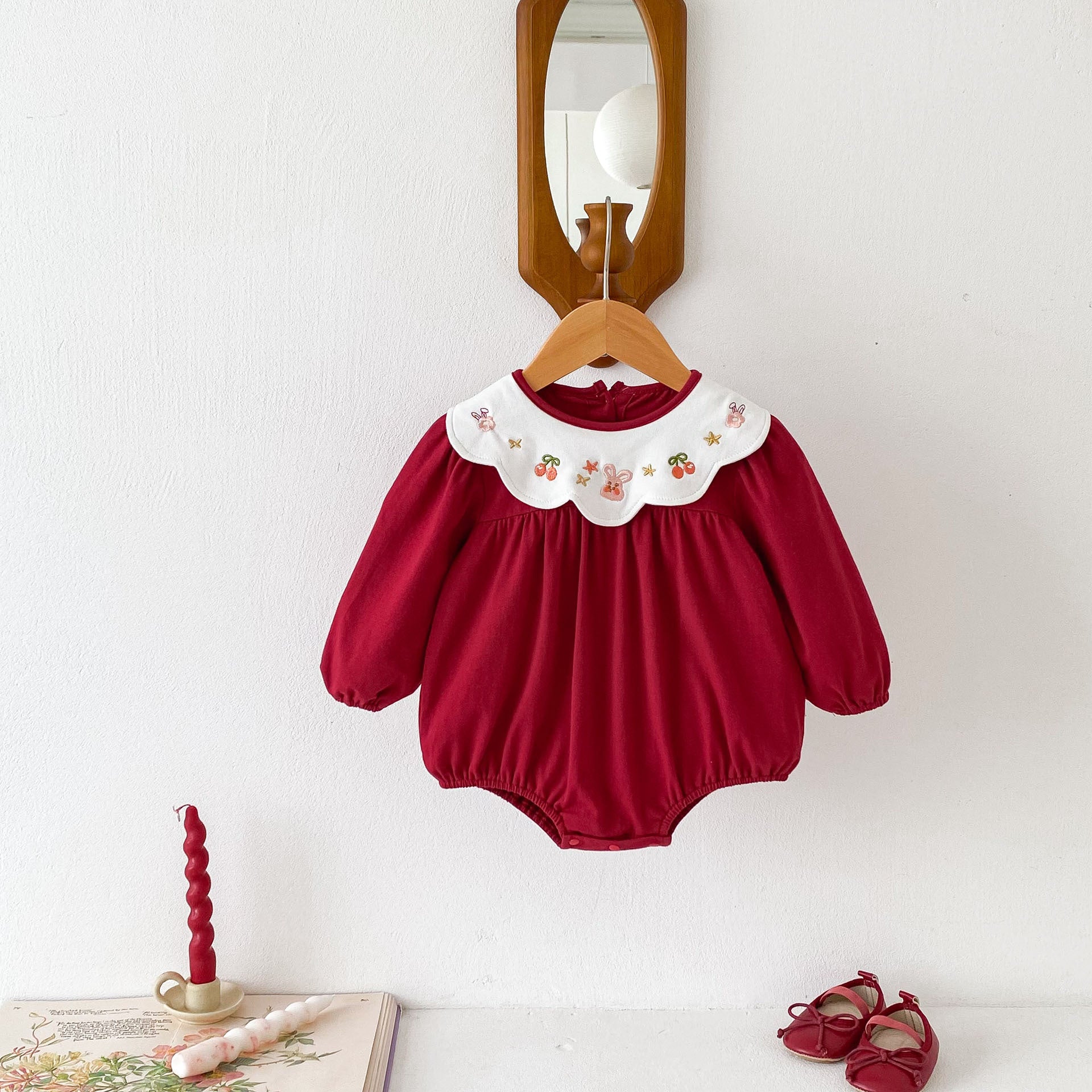 Body Infantil Feminino Vermelho Golinha