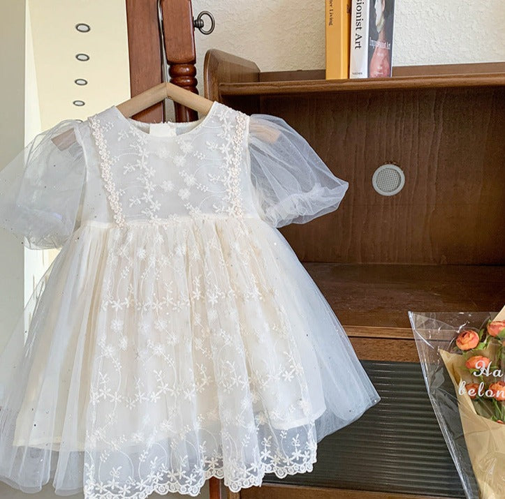 Vestido Infantil Renda Florzinhas