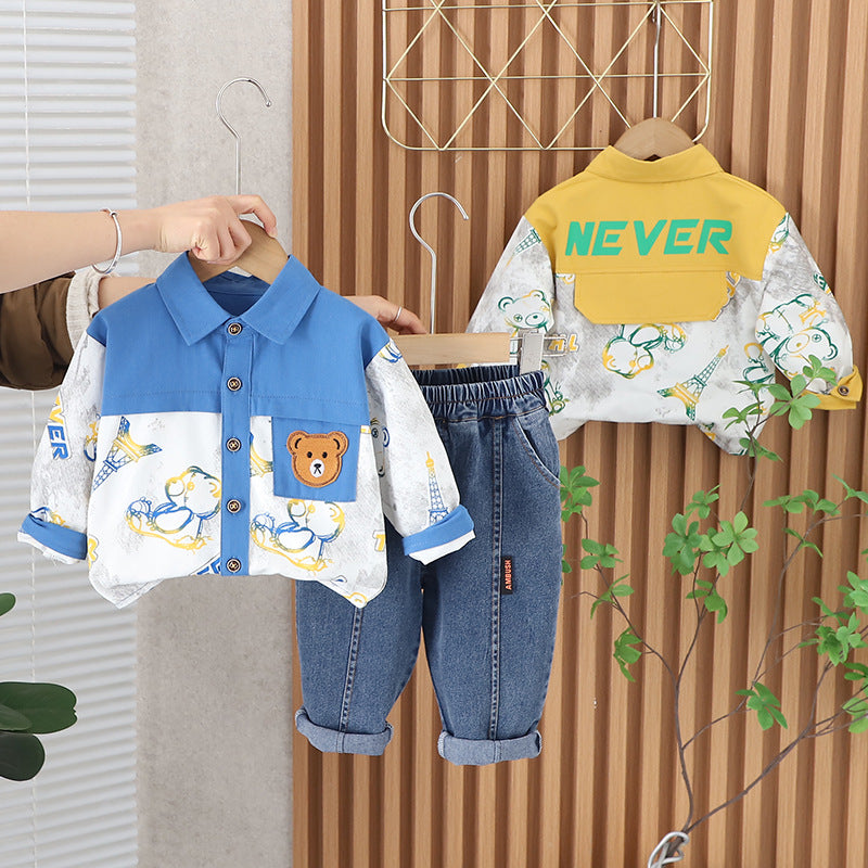 Conjunto Infantil Ursinho e Jeans