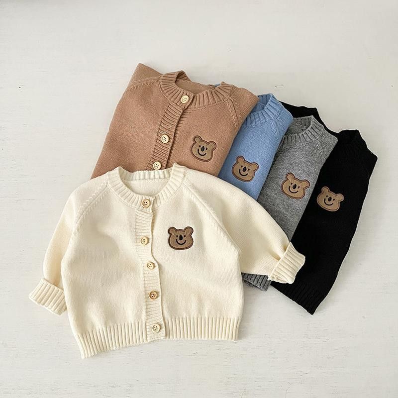 Cardigan Infantil Tricô Ursinho