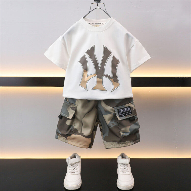 Conjunto Infantil Masculino Verão NW Camuflado