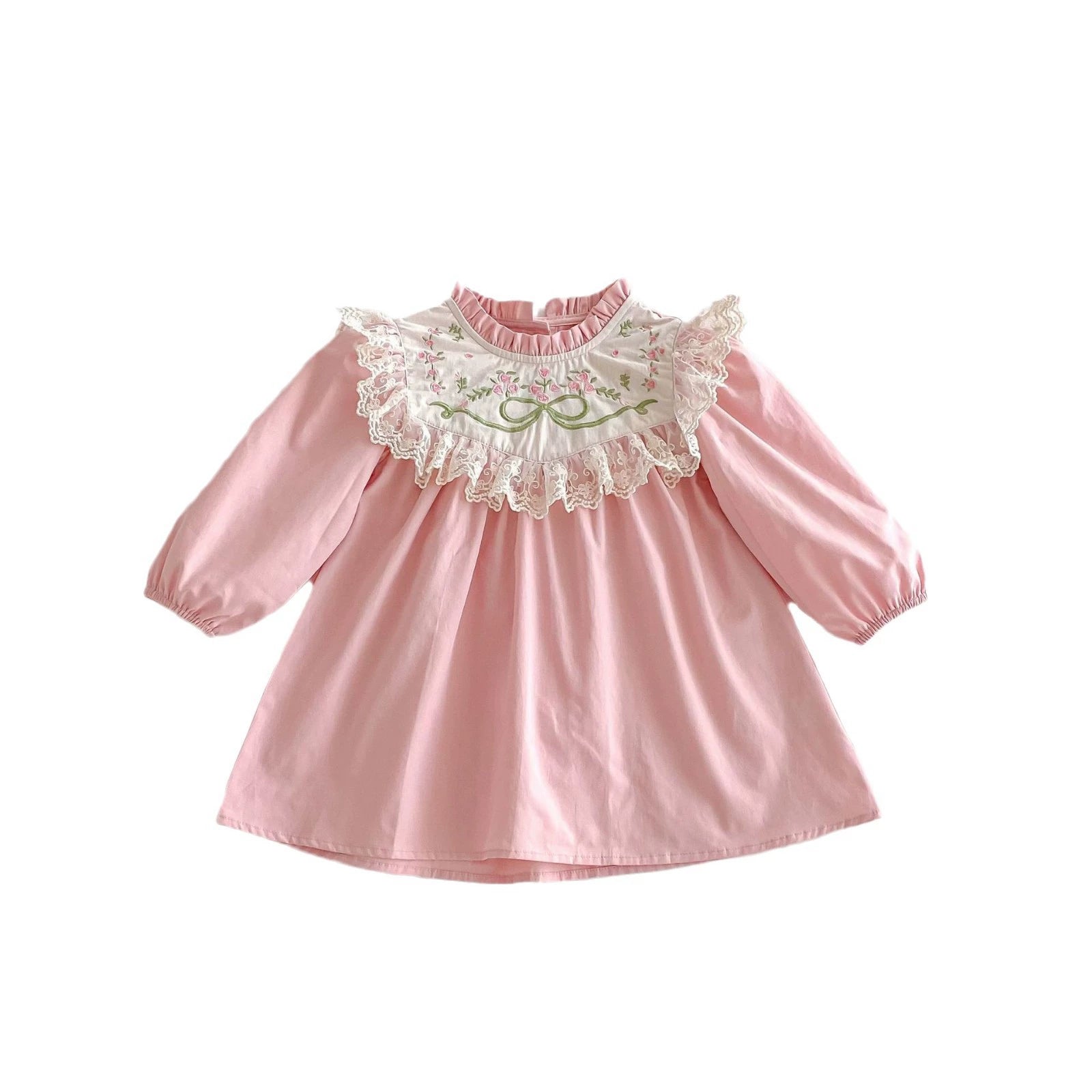 Vestido Infantil Bordadinho Lacinho