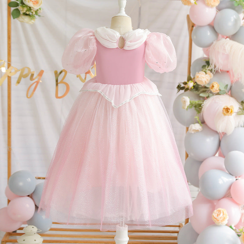 Vestido Infantil Rosa Princesa