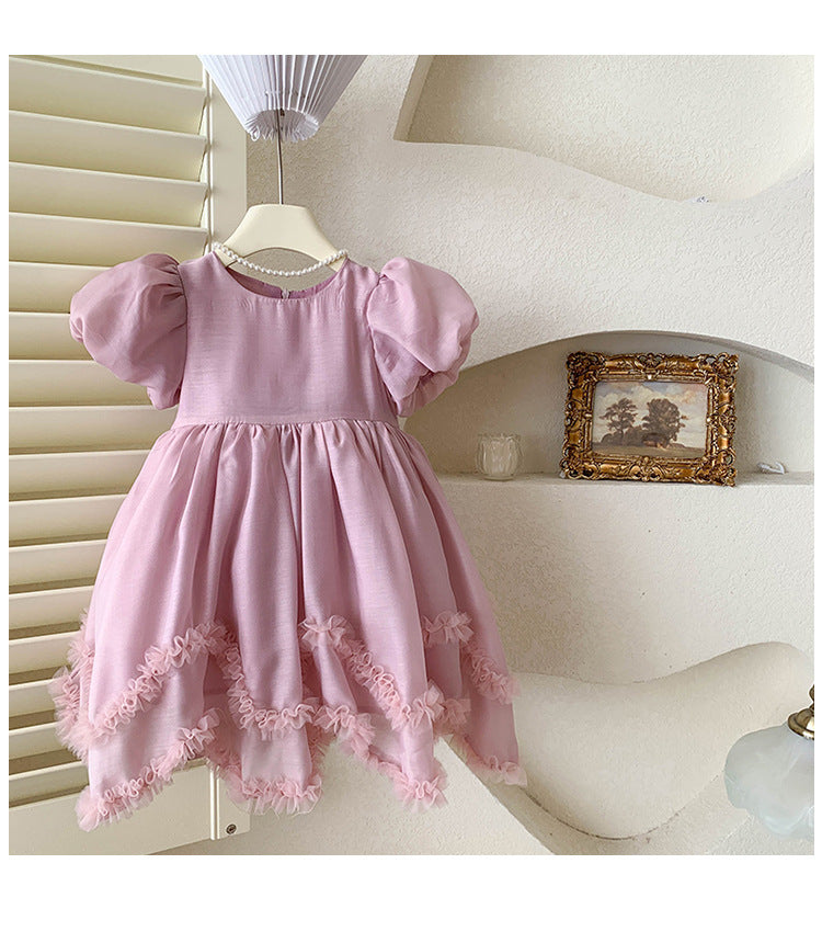 Vestido Infantil Rosa Princesa